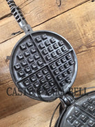 The Classic! 1920’s Griswold No. 8 Waffle Iron (314/315) with low (913) bailed base. Makes crispy waffles! Skillet