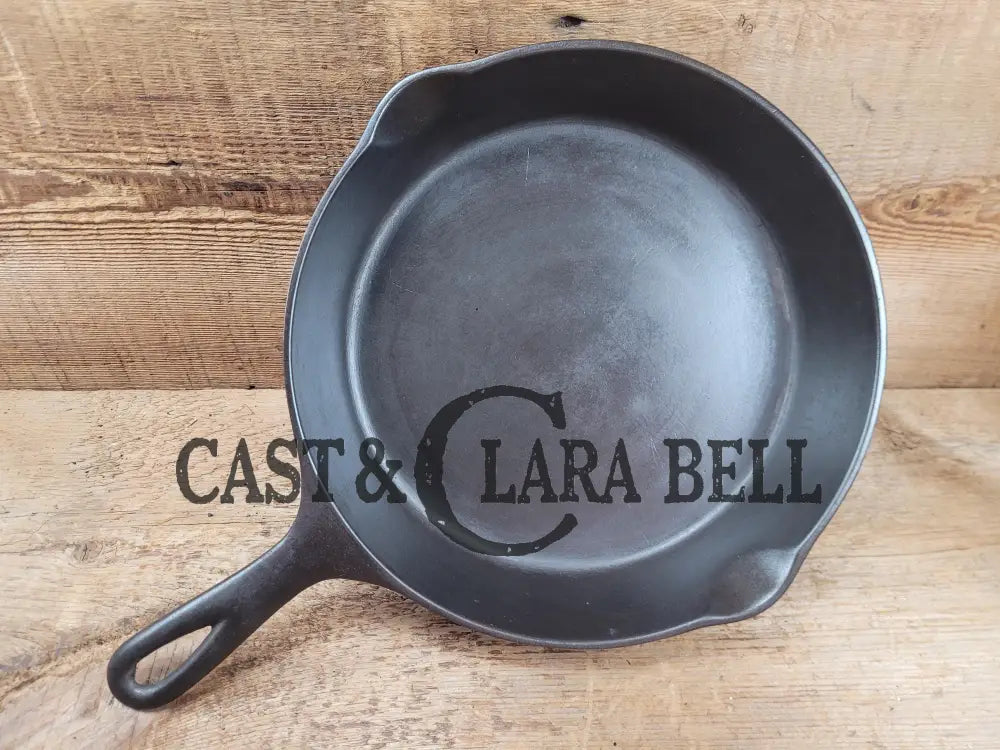 The Classic! 1920’S Wagner Ware Sidney -O- #8 B Skillet With Heat Ring And Stylized Logo Single