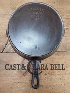 The Classic! 1920’S Wagner Ware Sidney -O- #8 B Skillet With Heat Ring And Stylized Logo Single
