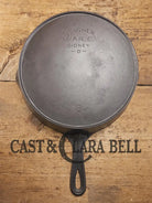 The Classic! 1920’s Wagner Ware Sidney -O- #8 Skillet with Heat Ring and Stylized Logo Single digit C/N. Gorgeous!