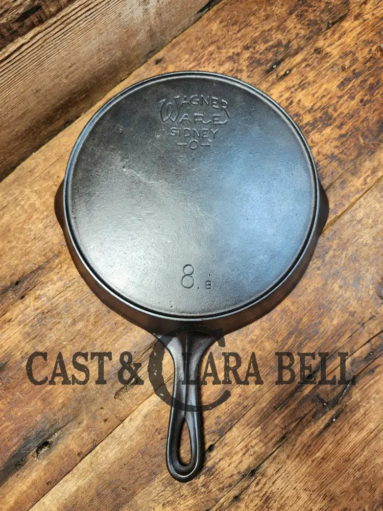 The Classic! 1920’S Wagner Ware Sidney -O- #8 Skillet With Heat Ring And Stylized Logo Single