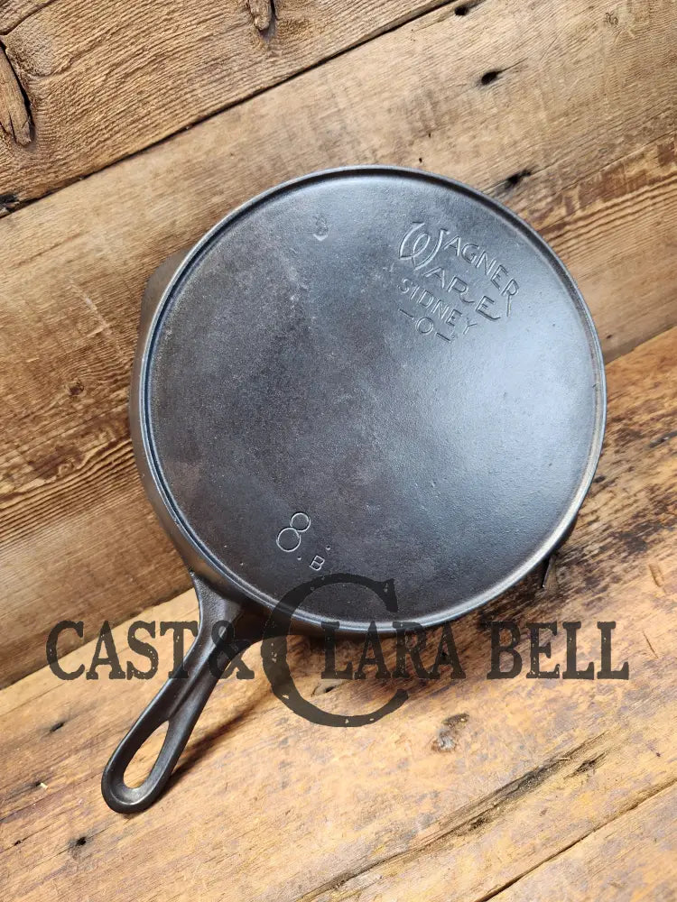 The Classic! 1920’S Wagner Ware Sidney -O- #8 Skillet With Heat Ring And Stylized Logo Single