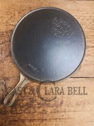 The Classic! 1924 Wagner Ware Sidney -O- #8 Skillet with Heat Ring and Stylized Logo 1058 K. Nickel plated outside