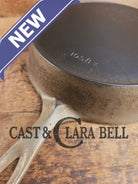 The Classic! 1924 Wagner Ware Sidney -O- #8 Skillet with Heat Ring and Stylized Logo 1058 K. Nickel plated outside