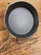 The Classic! 1924 Wagner Ware Sidney -O- #8 Skillet with Heat Ring and Stylized Logo 1058 K. Nickel plated outside