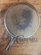 The Classic! 1924 Wagner Ware Sidney -O- #8 Skillet with smooth bottom & Stylized Logo 1058 K. Nickel plated outside