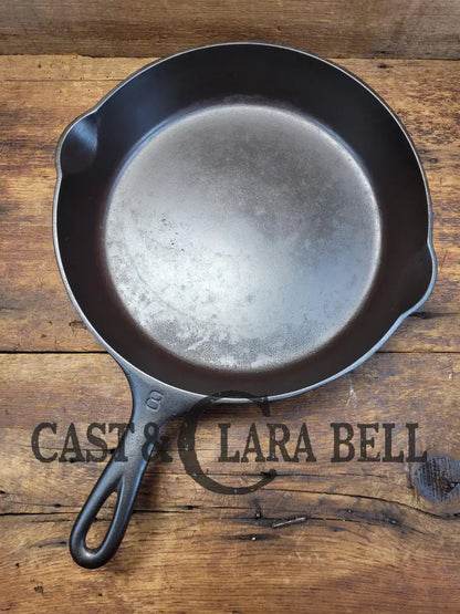 The Classic! 1930’S Griswold #8 Cast Iron Skillet With Large Block Logo 704 S