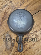 The classic! 1930’s Wagner Ware #3 Cast Iron Egg Skillet with Stylized Logo and Smooth Bottom 1053 Q. SC24 Skillet