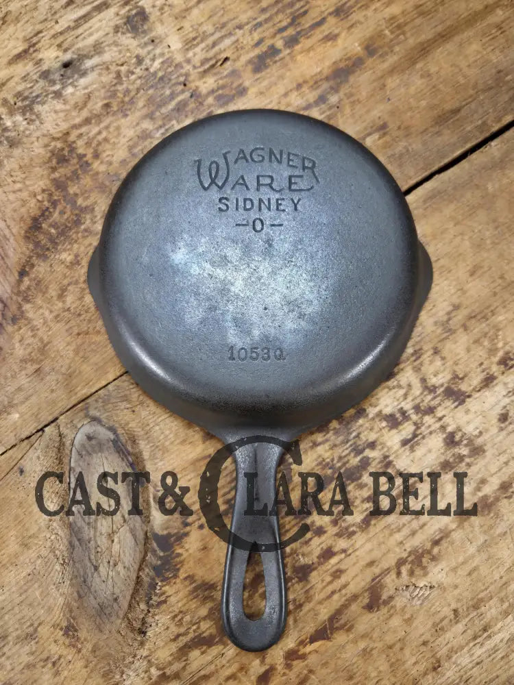 The classic! 1930’s Wagner Ware #3 Cast Iron Egg Skillet with Stylized Logo and Smooth Bottom 1053 Q. SC24 Skillet