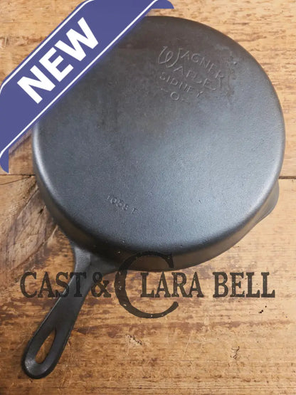 The Classic! 1930’s Wagner Ware #8 Cast Iron Skillet with Stylized Logo 1058 E Skillet