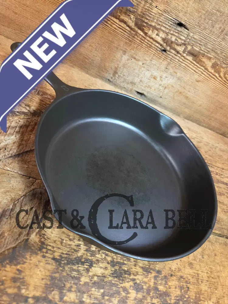 The Classic! 1930’s Wagner Ware #8 Cast Iron Skillet with Stylized Logo 1058 T - Skillet