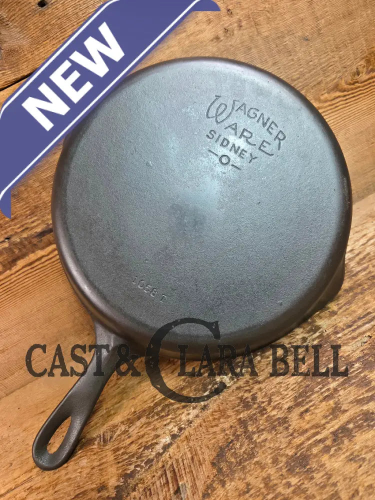 The Classic! 1930’s Wagner Ware #8 Cast Iron Skillet with Stylized Logo 1058 T - Skillet