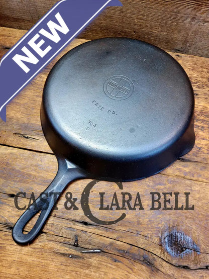 The Classic! 1940’S Griswold No. 8 Cast Iron Skillet With Small Block Logo And Smooth Bottom 704 D.