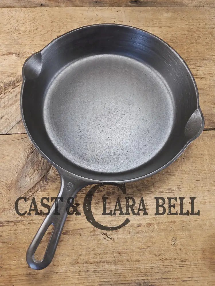 The Classic! 1940’s Griswold No. 8 Cast Iron Skillet with Small Block Logo and Smooth Bottom 704 D Skillet