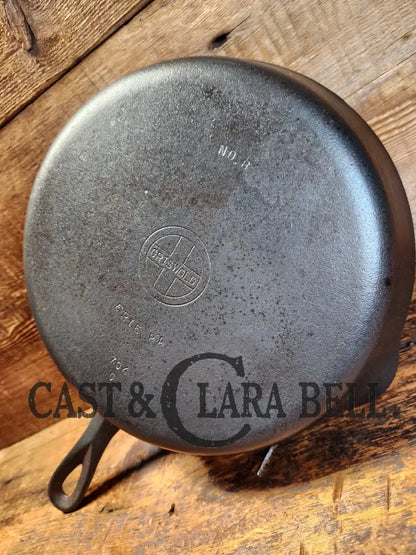 The Classic! 1940’S Griswold No. 8 Cast Iron Skillet With Small Block Logo And Smooth Bottom 704 G