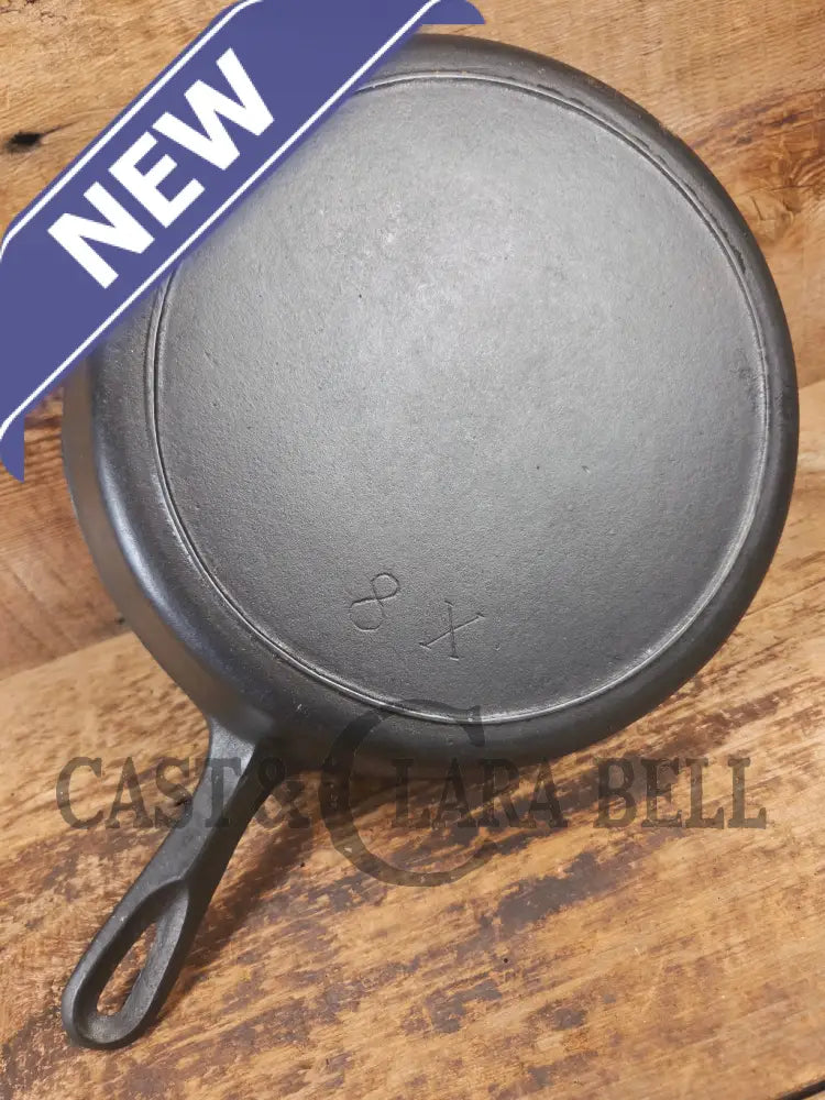 The Classic 8! 1940’s early Hand Scribed Birmingham Stove & Range Red Mountain Series #8X Skillet - Skillet
