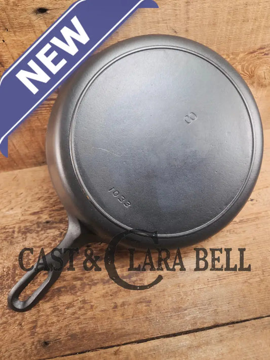 The Classic 8! 1940’s Iron Mountain by Griswold #8 Skillet with Heat Ring 1033. Unique brand from an iconic company