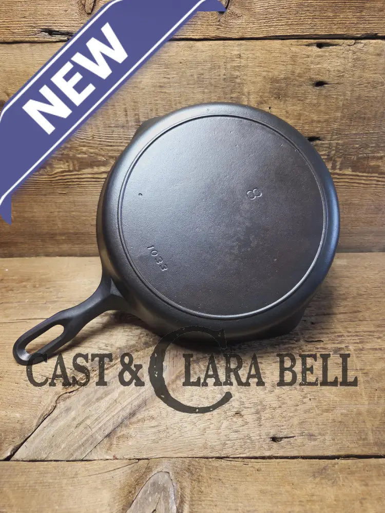 The Classic 8! 1940’s Iron Mountain by Griswold #8 Skillet with Heat Ring 1033. Unique brand from an iconic company