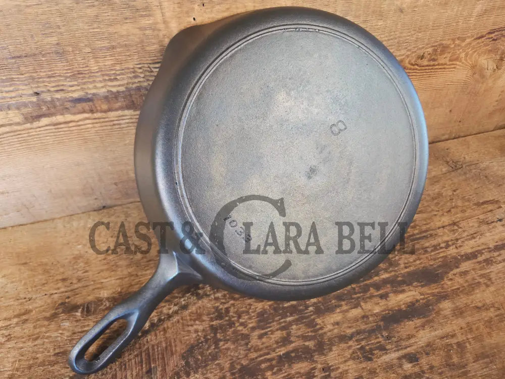 The Classic 8! 1940’s Iron Mountain by Griswold #8 Skillet with Heat Ring 1033. Unique brand from an iconic company