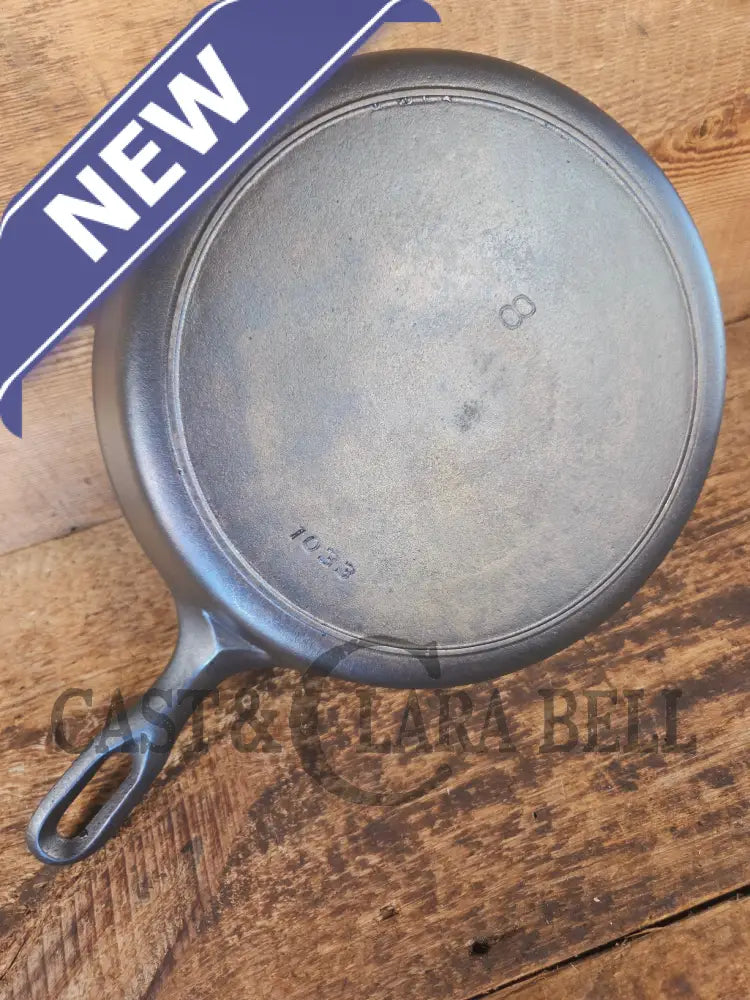 The Classic 8! 1940’s Iron Mountain by Griswold #8 Skillet with Heat Ring 1033. Unique brand from an iconic company