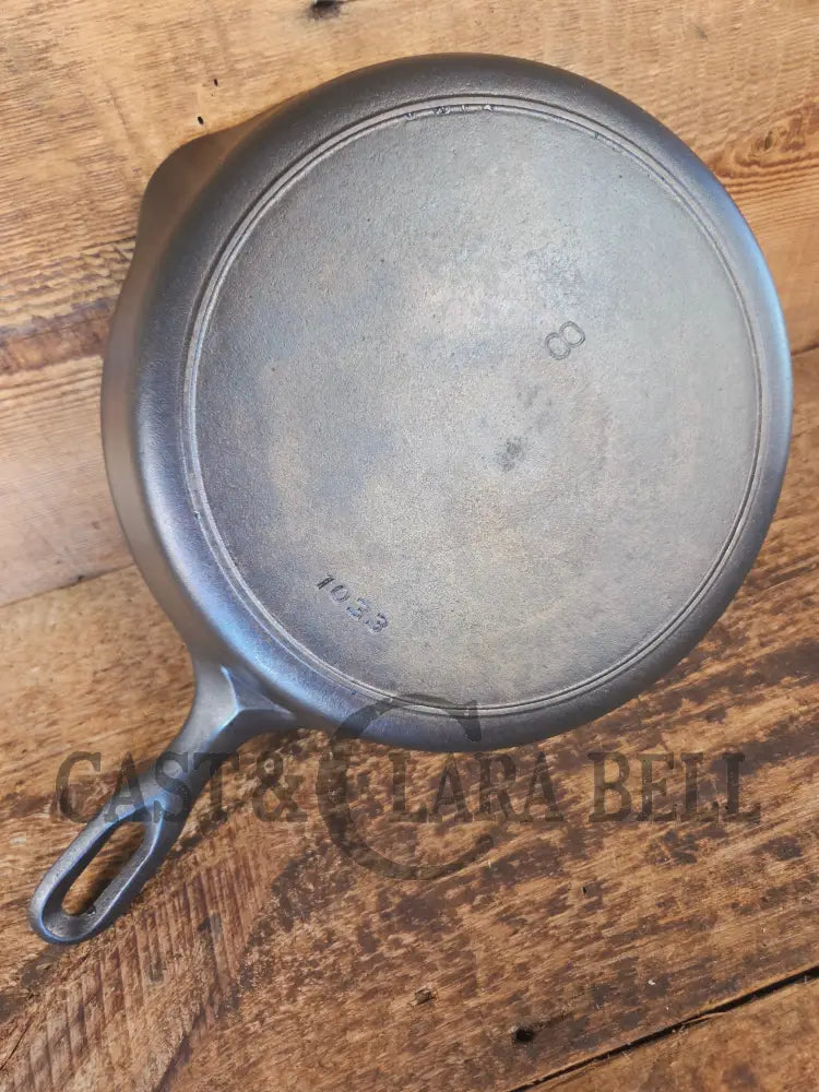The Classic 8! 1940’s Iron Mountain by Griswold #8 Skillet with Heat Ring 1033. Unique brand from an iconic company