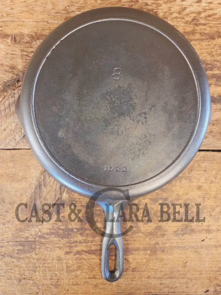 The Classic 8! 1940’s Iron Mountain by Griswold #8 Skillet with Heat Ring 1033. Unique brand from an iconic company