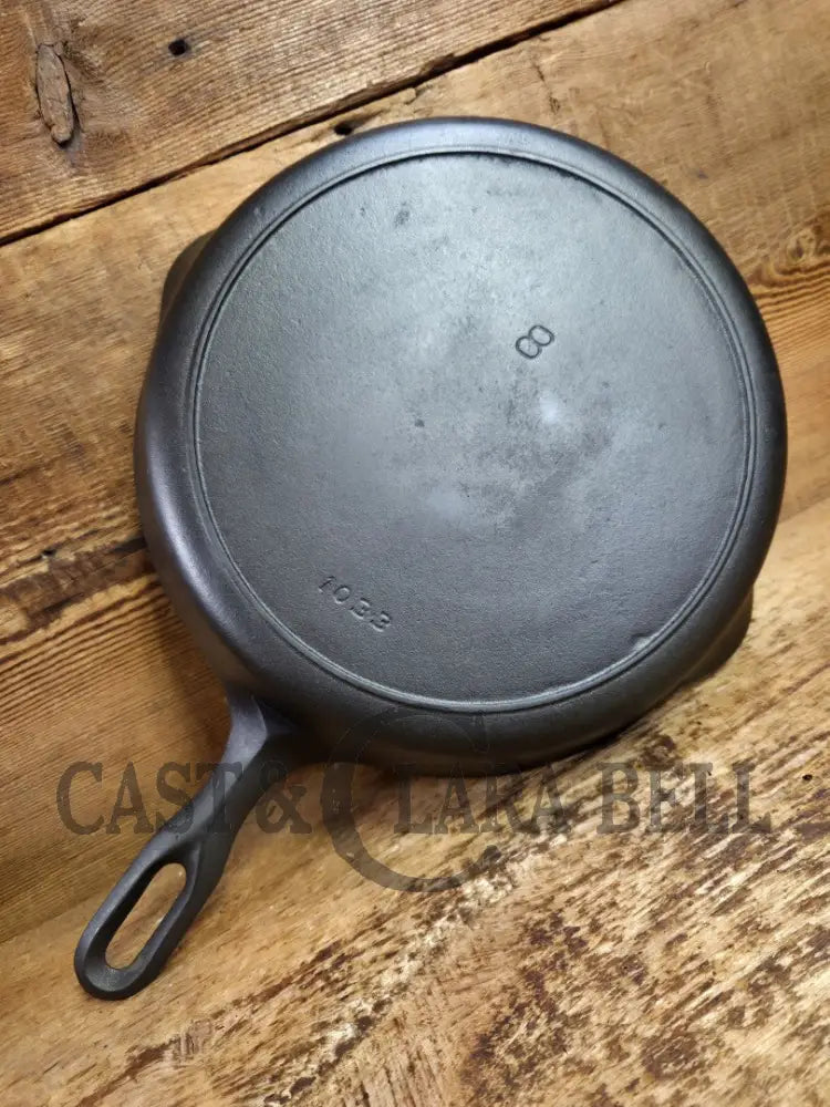 The Classic 8! 1940’s Iron Mountain by Griswold #8 Skillet with Heat Ring 1033. Unique brand from an iconic company