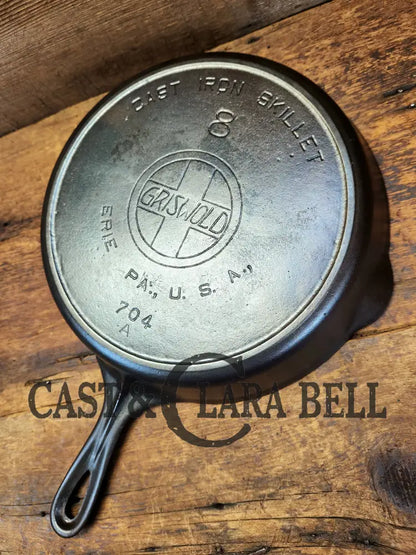 The Classic Best Seller! 1910’S Griswold #8 Cast Iron Skillet With Slant Logo Erie Pa Usa 704 A