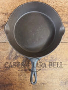 The Classic! GHOST Marked 1924 Wagner Ware Sidney -O- #8 ’I’ Skillet with Heat Ring and Stylized Logo 1058 I - Skillet