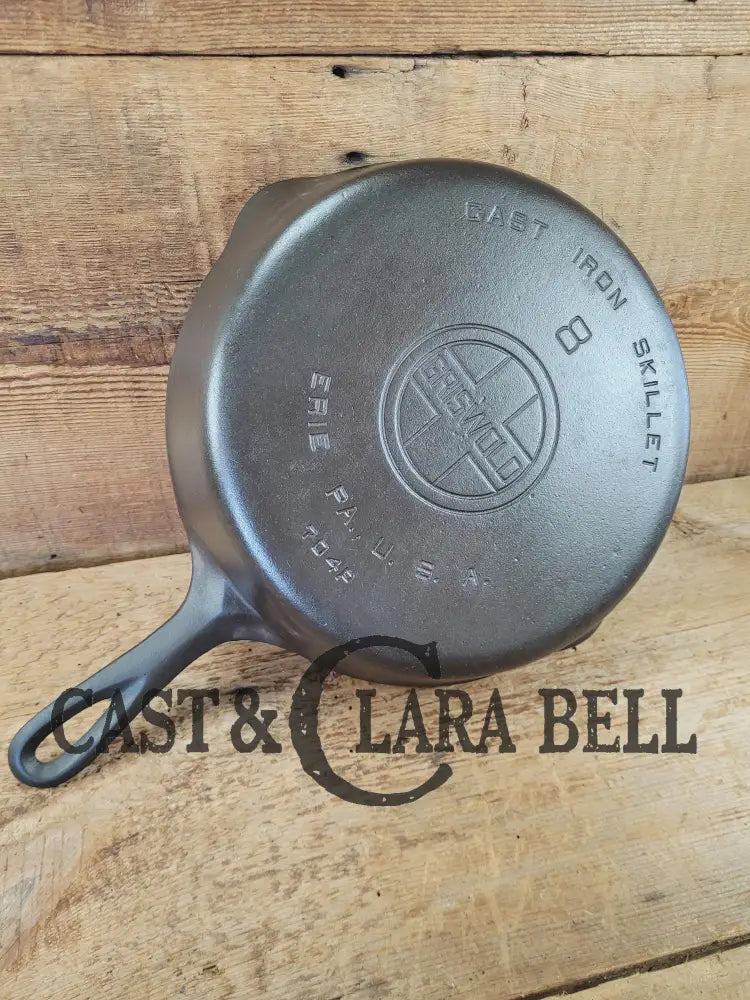 The Classic! Griswold #8 Skillet with Large Block Logo and Smooth Bottom Erie PA USA p/n 704 P Skillet
