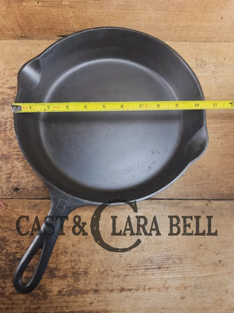 The Classic! Griswold #8 Skillet with Large Block Logo and Smooth Bottom Erie PA USA p/n 704 P Skillet