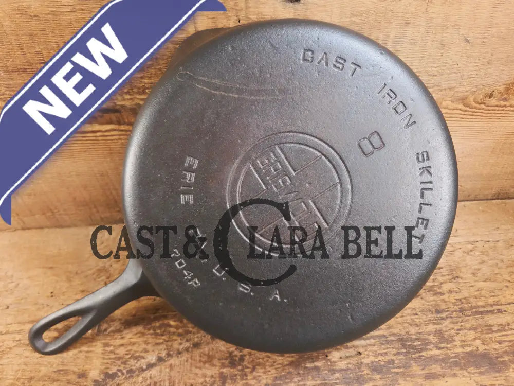 The Classic! Griswold #8 Skillet with Large Block Logo and Smooth Bottom Erie PA USA p/n 704 P - Skillet