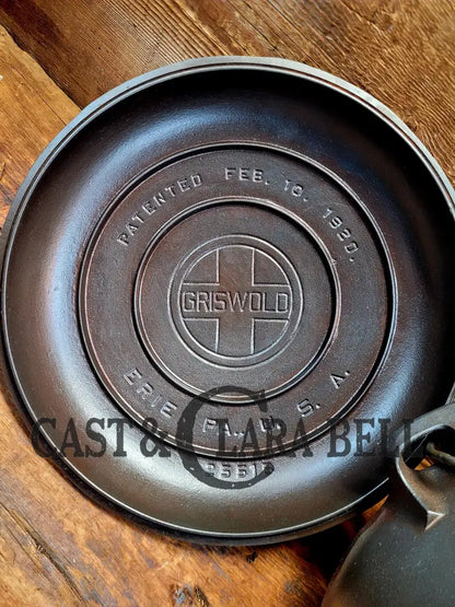 The Collectors Classic. 1920’S Griswold #8 Tite-Top Cast Iron Dutch Oven With Large Block Logo