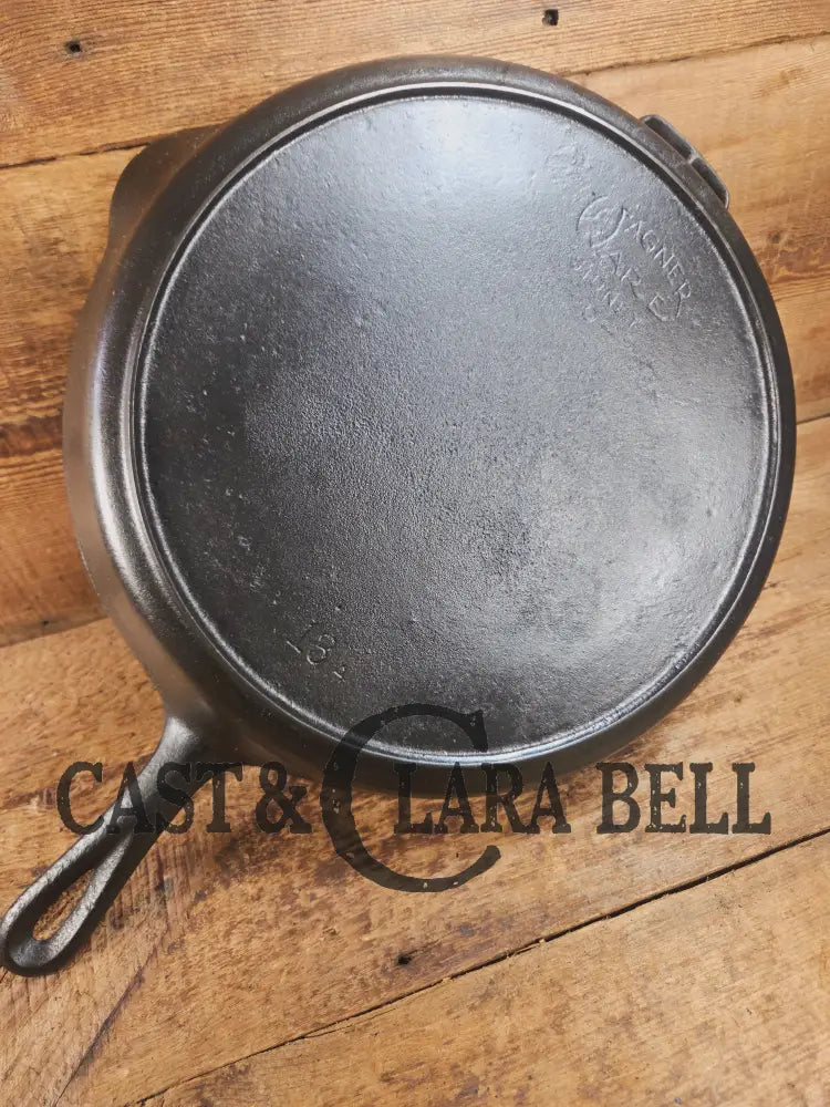 The Lucky 13 Collection completer. HTF 1920’s Wagner #13 Cast Iron Skillet. Big bacon skillet awesome for large dishes.