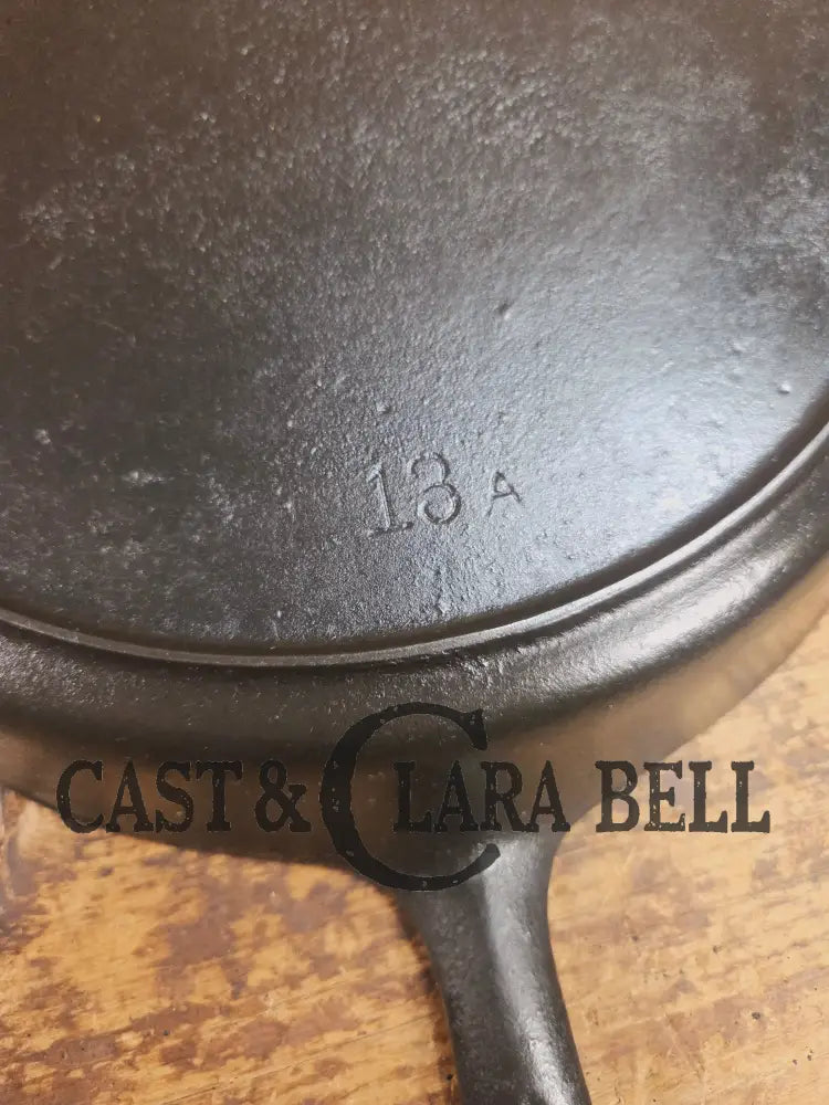The Lucky 13 Collection completer. HTF 1920’s Wagner #13 Cast Iron Skillet. Big bacon skillet awesome for large dishes.