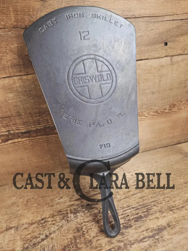 The MAC Daddy. Huge Repurposed Griswold Large Block #12 cast iron spatula. WOW almost the size of a pizza peal! Ready