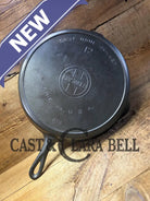 The Premier Skillet! GLASS smooth huge 1920’s Griswold No. 12 Skillet with Block Logo 719. Perfect bacon skillet Skillet