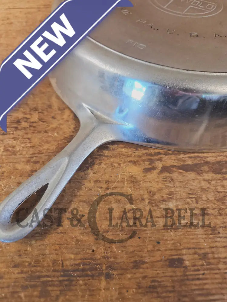 The Premier Skillet! Huge 1920’s Griswold No. 12 Skillet with Block Logo 719. Chrome Finish - Skillet