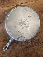 The Premier Skillet! Huge 1920’s Griswold No. 12 Skillet with Block Logo 719. Chrome Finish - Skillet