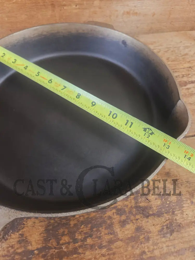 The Premier Skillet! Huge 1920’s Griswold No. 12 Skillet with Block Logo 719. Duo-Finish - Skillet