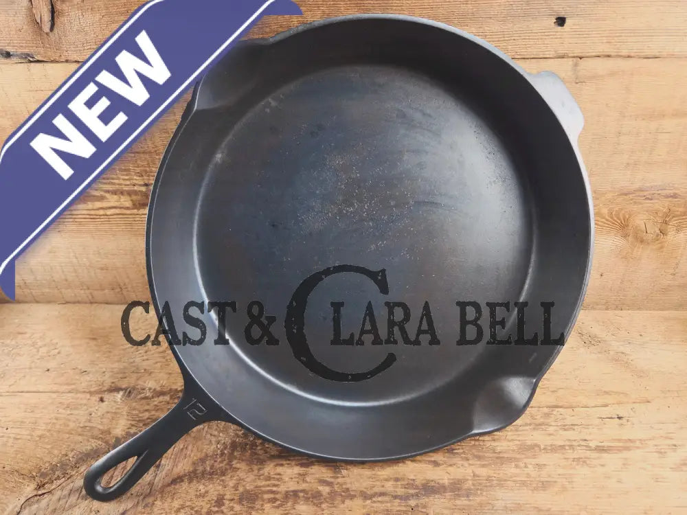 The Premier Skillet! Huge 1920’s Griswold No. 12 Skillet with Block Logo 719. Perfect bacon skillet Skillet