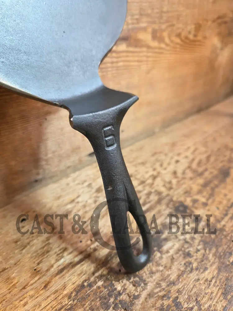 This is one of the COOLEST we’ve made. Very Hard to Find #6 Griswold Victor skillet now up-cycled as a super unique