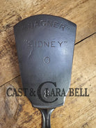 This may be our favorite custom made Wagner Cast Iron Skillet Spatula. From an 1800’s ’Arch Straight’ Wagner Skillet.