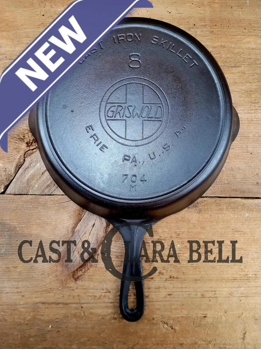 This Pan! The Classic 1910-20’S Griswold #8 E.p.u. Skillet With Heat Ring And Large Block Slant