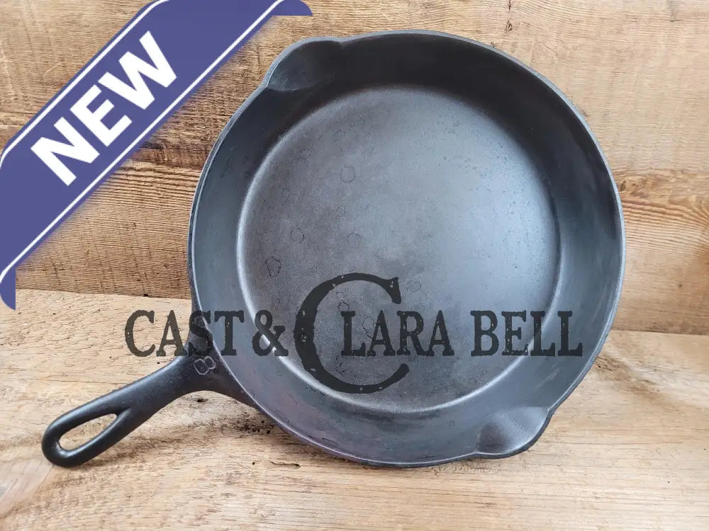 This Pan! The Classic 1910-20’S Griswold #8 E.p.u. Skillet With Heat Ring And Large Block Slant