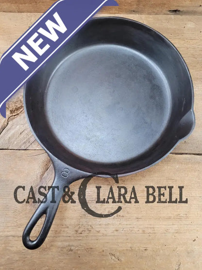 This Pan! The Classic 1910-20’S Griswold #8 E.p.u. Skillet With Heat Ring And Large Block Slant