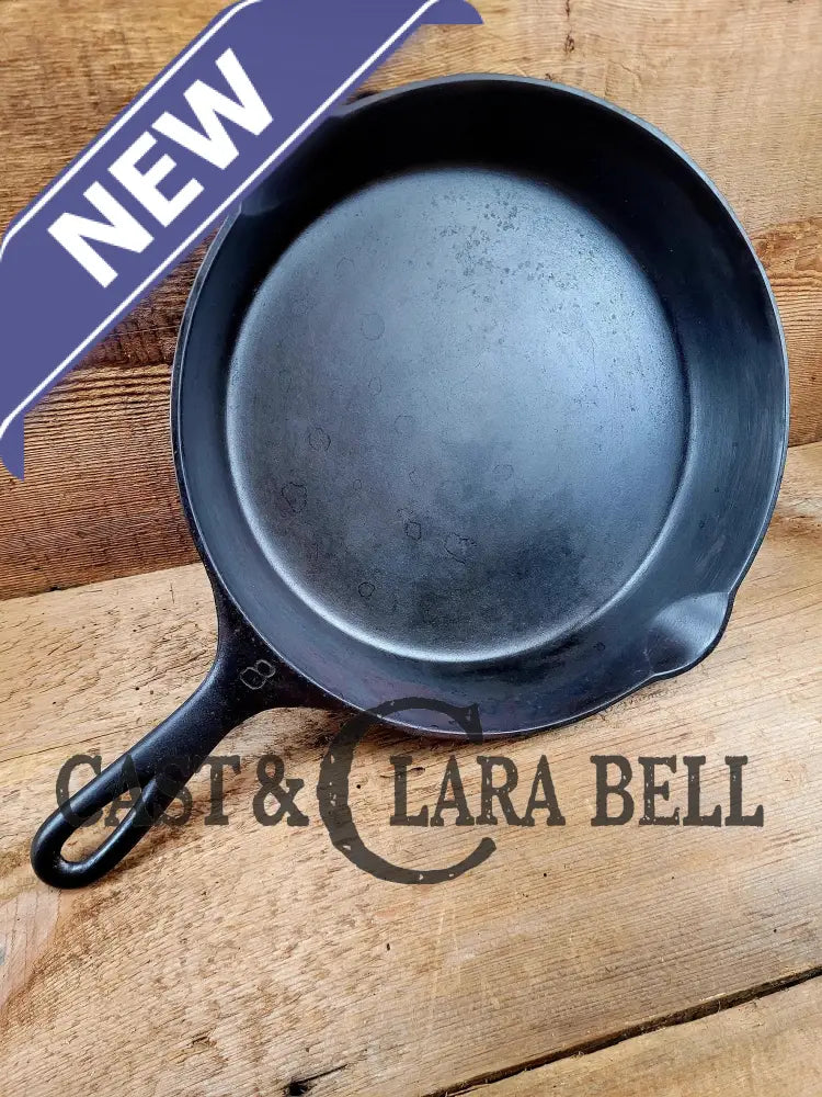 This Pan! The Classic 1910-20’S Griswold #8 E.p.u. Skillet With Heat Ring And Large Block Slant