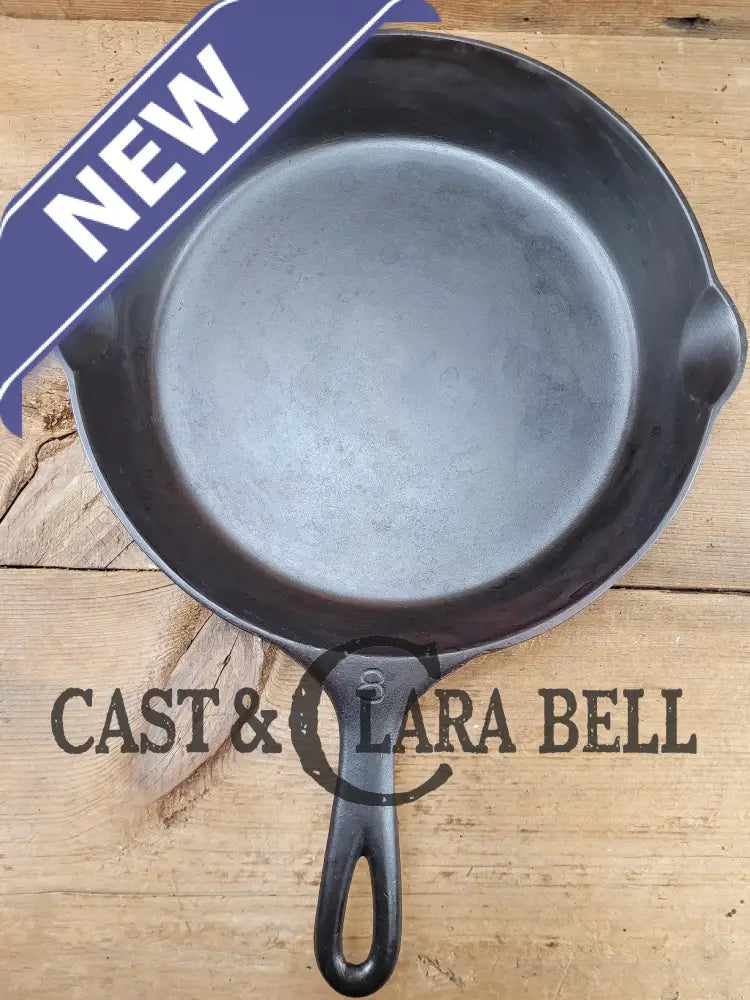 This Pan! The Classic 1910-20’S Griswold #8 E.p.u. Skillet With Heat Ring And Large Block Slant