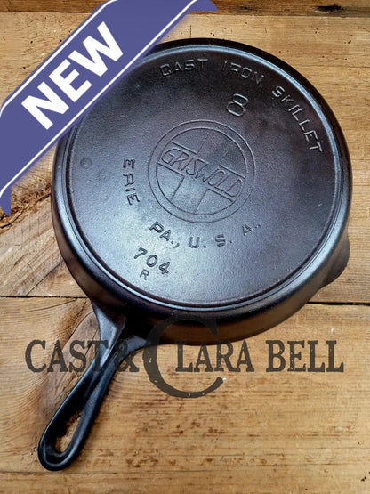 This Pan! The Classic 1910-20’S Griswold #8 E.p.u. Skillet With Heat Ring And Large Block Slant