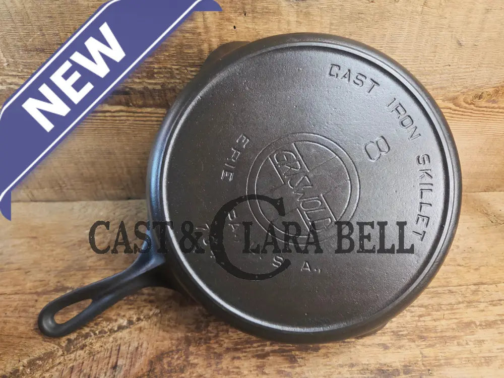 THIS pan! The Classic 1910-20’s Griswold #8 E.P.U. Skillet with Heat Ring and Large Block Slant Logo 704 R Skillet